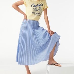 NWT J crew Andrea pleated midi skirt